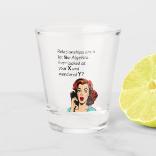 Vaso De Chupito Las relaciones son como la broma cómica de álgebra