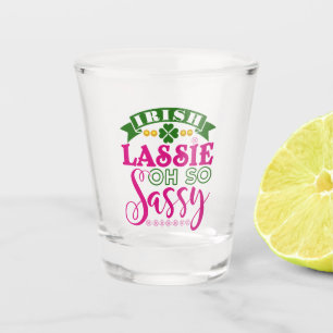 Vaso De Chupito Lassie irlandesa Oh So Sassy St Patrick's Day