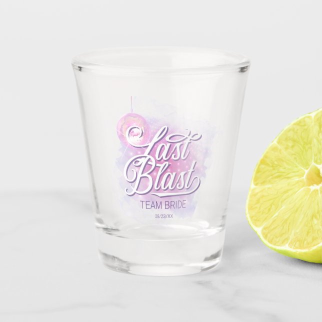 Vaso De Chupito Last Blast Disco Bachelorette Team Bride ID928 (Anverso)