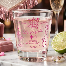 Vaso De Chupito Last Rodeo Disco Cowgirl Bachelorette Party