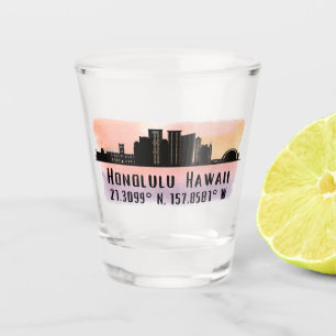 Vaso De Chupito Latitud y longitud de la línea aérea honolulu