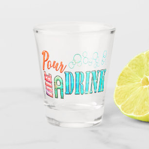 Vaso De Chupito Láveme un trago alcohol cóctel bar retro licor
