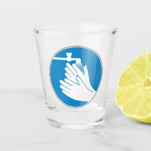 Vaso De Chupito Lávese las manos (Salud y Seguridad) (Higiene)
