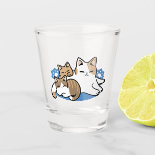 Vaso De Chupito Laze Furr Days - Diseño de gatos perezosos