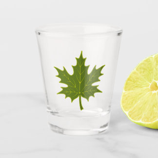Vaso De Chupito Leaf de arce verde