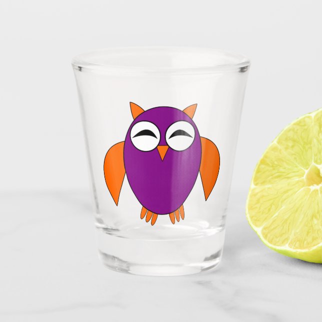 Vaso De Chupito Lechuza Cute Halloween (Anverso)