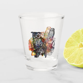 Vaso De Chupito Lechuzas cósmicas