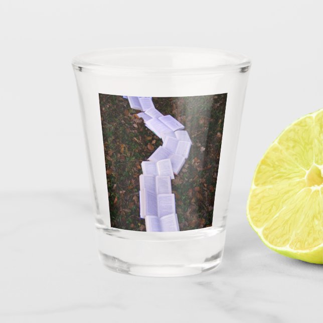 Vaso De Chupito Lector de lectura de rutas de libro (Anverso)