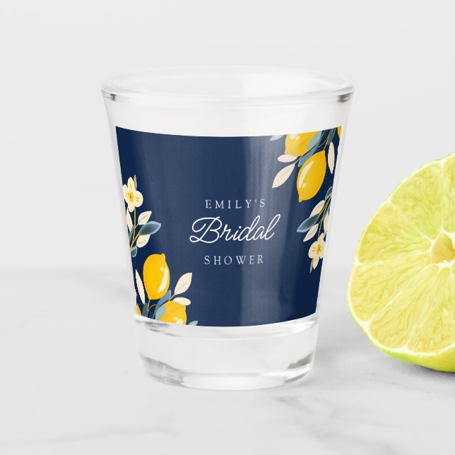 Vaso De Chupito Lemon Citrus Positano Bridal Shower (Anverso)