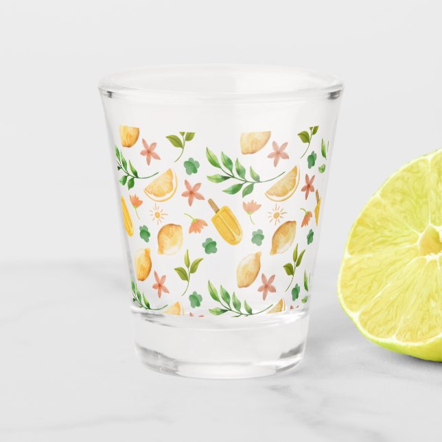Vaso De Chupito Lemones acuarelas y popsicles (Anverso)