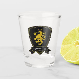 Vaso De Chupito León macedónico y su texto