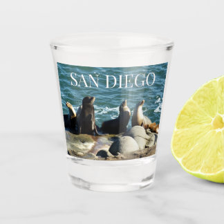 Vaso De Chupito Leones del mar de San Diego
