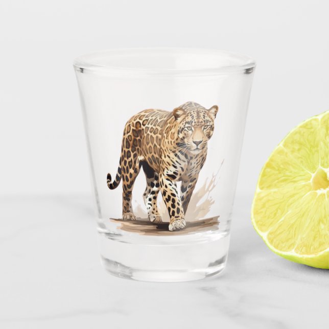 Vaso De Chupito Leopardo (Anverso)