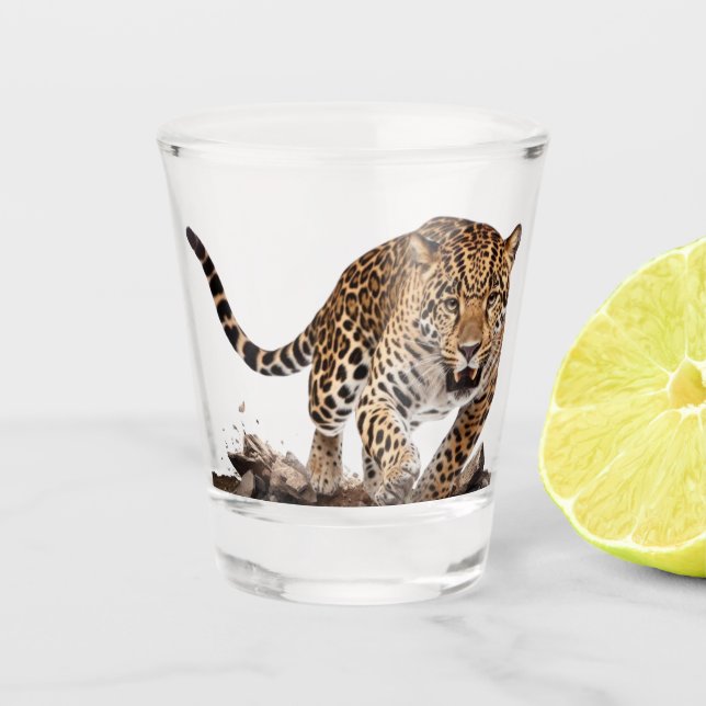 Vaso De Chupito Leopardo (Anverso)