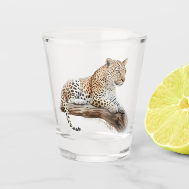 Vaso De Chupito Leopardo (Anverso)