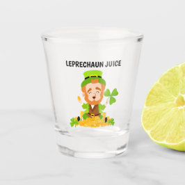 Vaso De Chupito Leprechaun Juice Funny Leprechaun y Shamrock