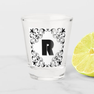 Vaso De Chupito Letras de amor "R"