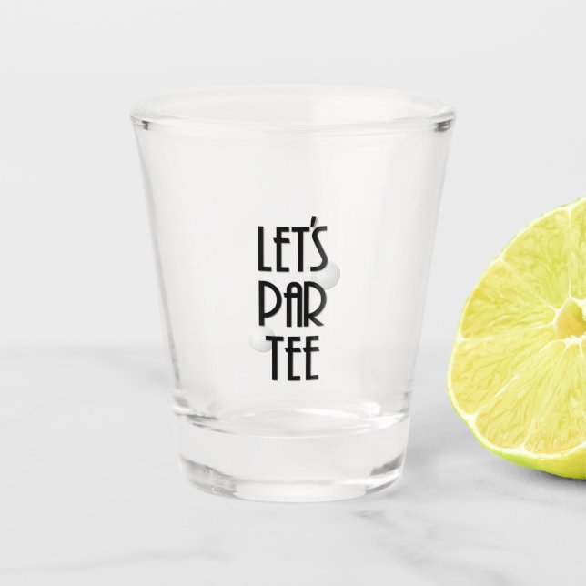 Vaso De Chupito Let's Par Tee Golf Shot glass (Anverso)