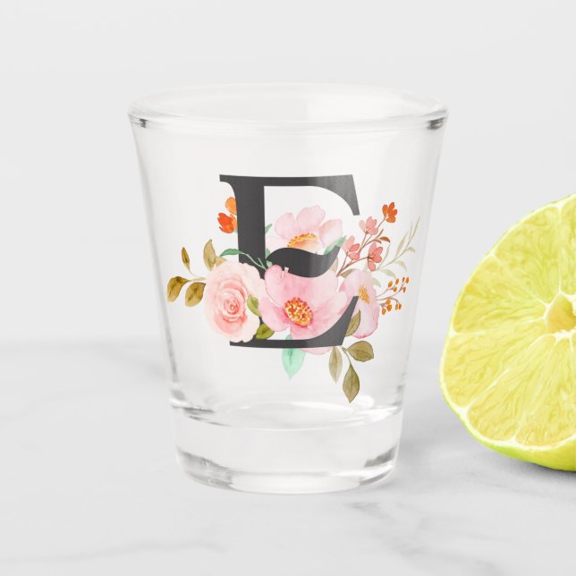 Vaso De Chupito Letter E Shot Glass (Anverso)