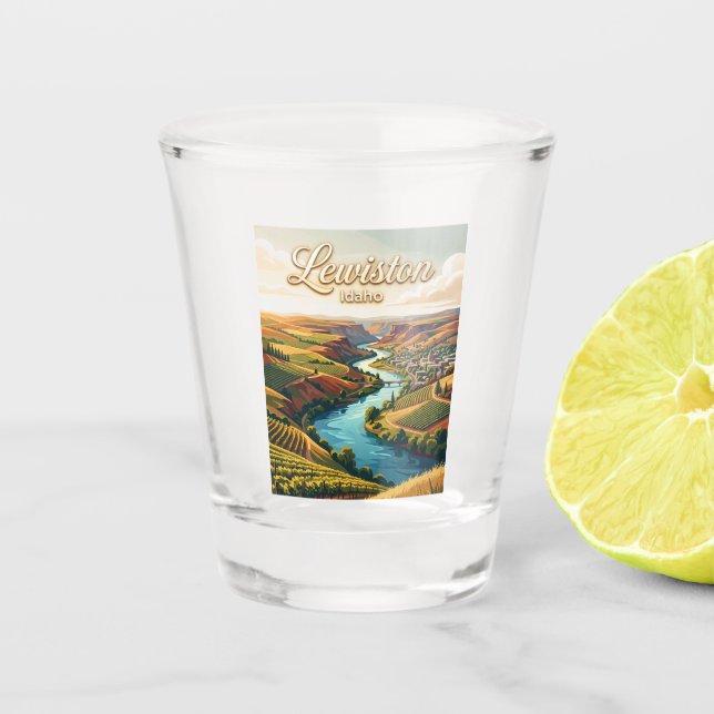 Vaso De Chupito Lewiston Idaho (Anverso)