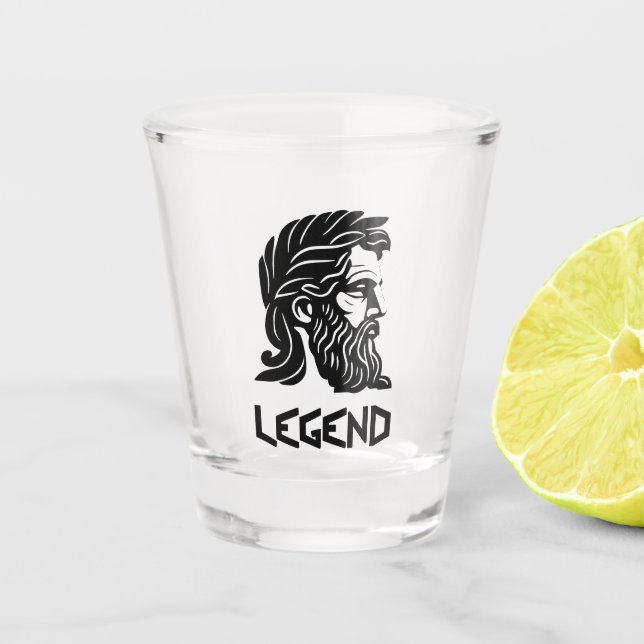 Vaso De Chupito Leyenda griega (Anverso)
