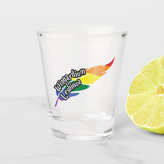 Vaso De Chupito LGBTQ divertida | Jugar con palabras | Orgullo | A (Anverso)