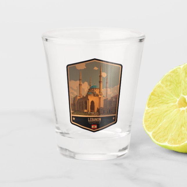 Vaso De Chupito Líbano (Anverso)
