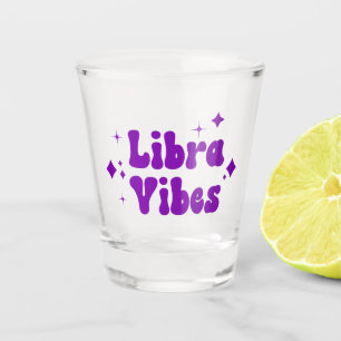 Vaso De Chupito Libra Vibes Zodiac Astrología Estrellas moradas