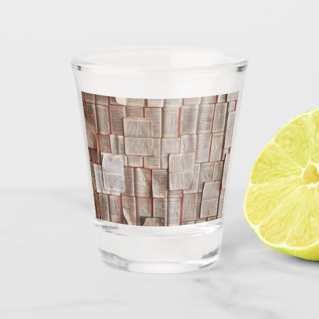 Vaso De Chupito Libros de época (Anverso)