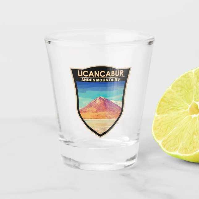 Vaso De Chupito Licancabur South America Vintage (Anverso)