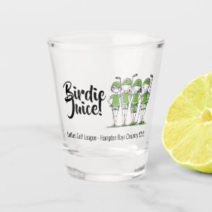 Vaso De Chupito Liga de Golf Personalizada de Damas Birdie Glass S