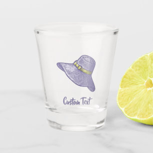 Vaso De Chupito Lilac, Gorra de paja dibujada a mano