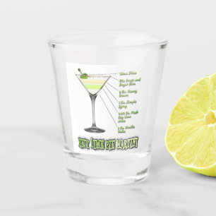 Vaso De Chupito Lime Pie Martini Cocktail Recipe Art