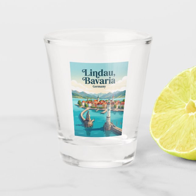 Vaso De Chupito Lindau Alemania (Anverso)