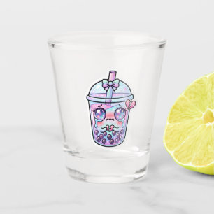Vaso De Chupito Lindo Kawaii Triste Boba Leche Té Llorando con H r