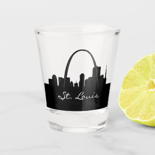 Vaso De Chupito Línea aérea Black and White St. Louis