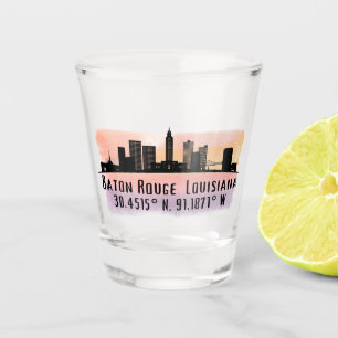 Vaso De Chupito Línea aérea de la ciudad de Baton Rouge