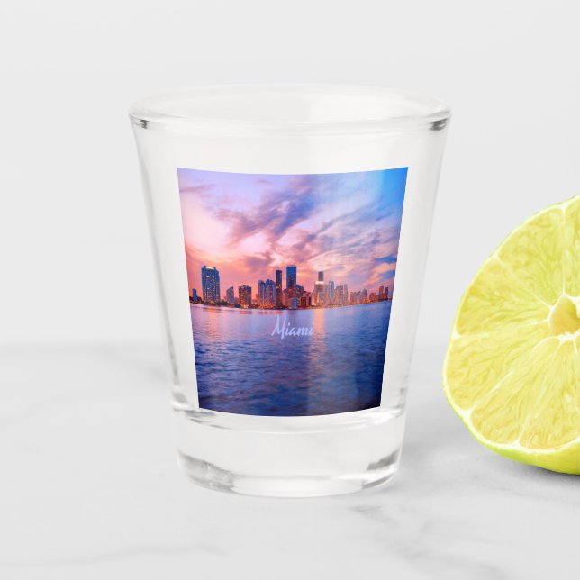 Vaso De Chupito Línea aérea Miami Beach Florida City (Anverso)
