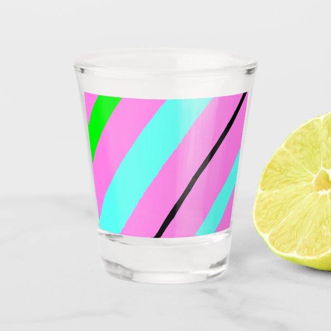 Vaso De Chupito Líneas de color (Anverso)