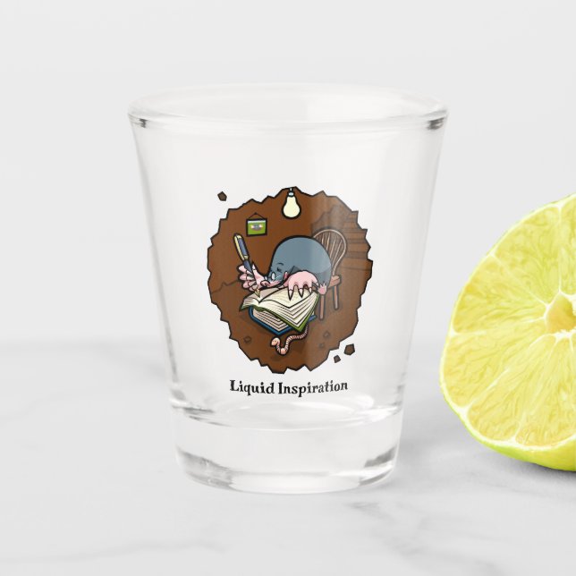 Vaso De Chupito Liquid Inspiration Mole Writer In Burrow Personali (Anverso)