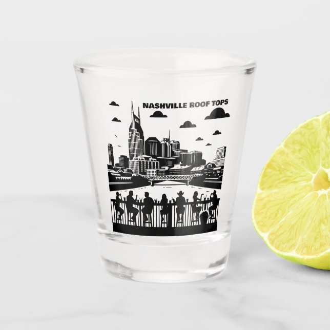 Vaso De Chupito Liquor Fiesta Guay Nashville Whiskey Bar/Shot glas (Anverso)