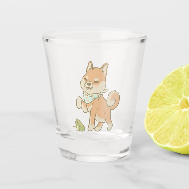 Vaso De Chupito Little guardian froggo (Anverso)