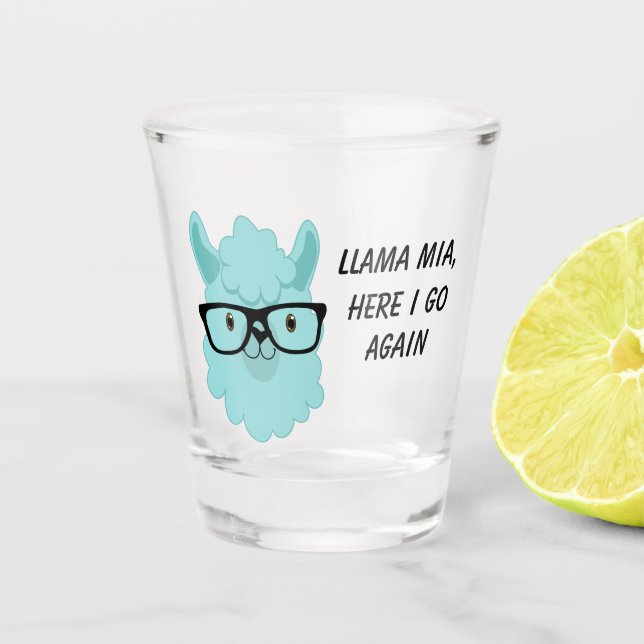 Vaso De Chupito Llama Mia (Anverso)