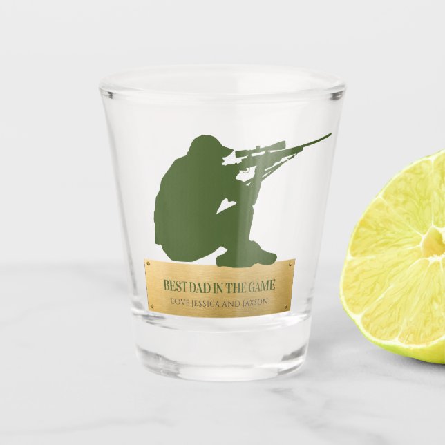 Vaso De Chupito Lo mejor en el juego regalo personalizado (Anverso)