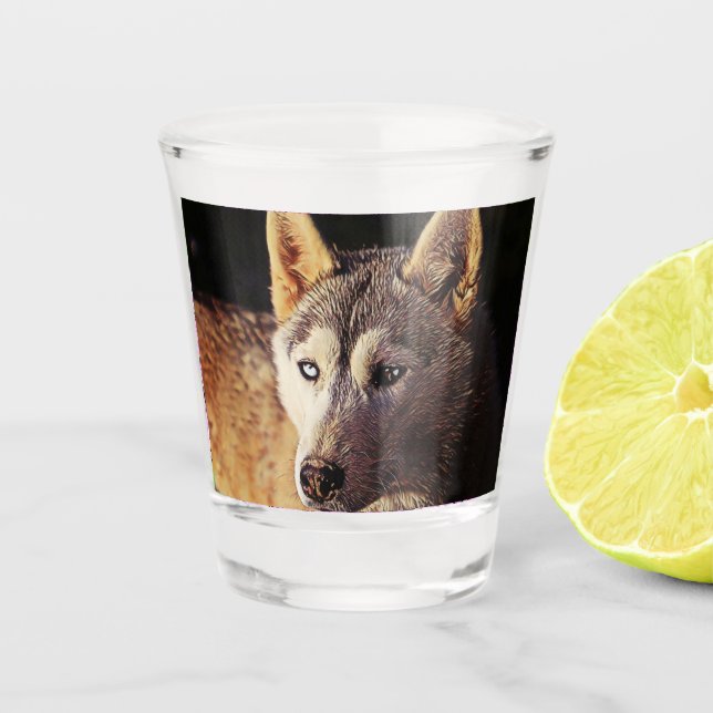 Vaso De Chupito lobo animal de smartmix (Anverso)