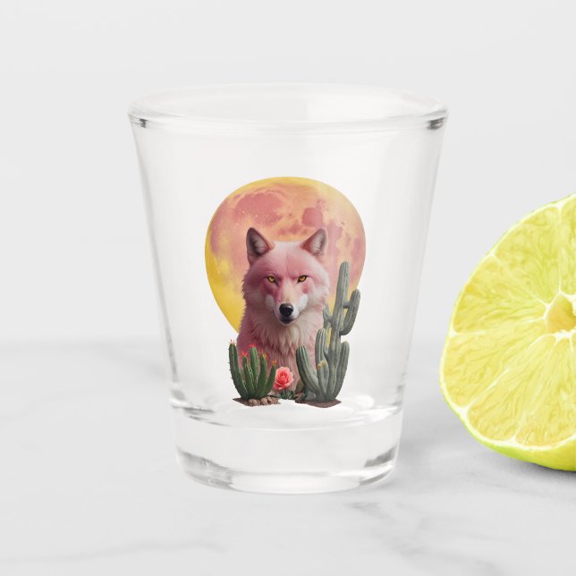 Vaso De Chupito Lobo Seis: (Anverso)