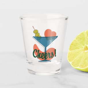 Vaso De Chupito Locura retro Martini vitorea vidrio disparado