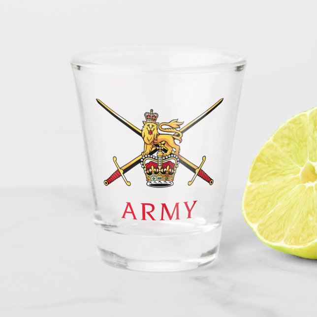 Vaso De Chupito Logo del Ejército Británico (Anverso)