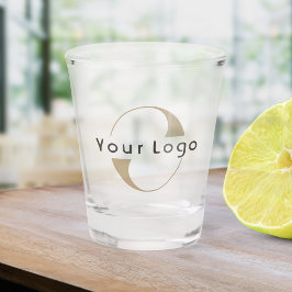 Vaso De Chupito Logotipo comercial Marca de empresa simple y mínim