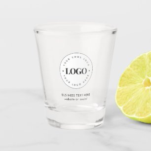 Vaso De Chupito Logotipo de negocio simple y Personalizado de empr